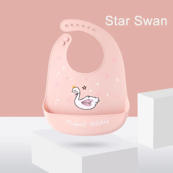 bavoir silicone cygne