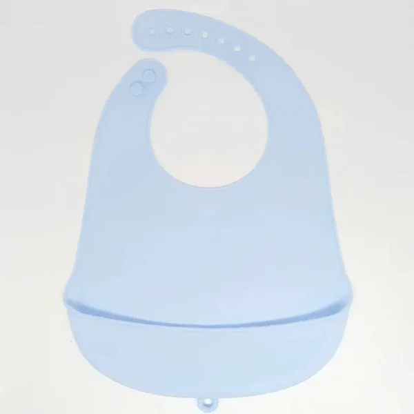 bavoir silicone bleu
