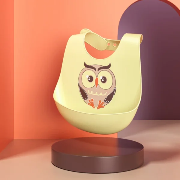 bavoir hibou silicone