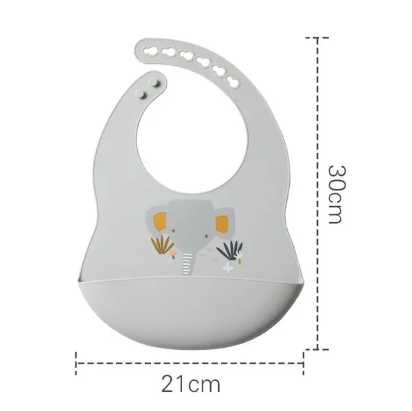 bavoir éléphant silicone